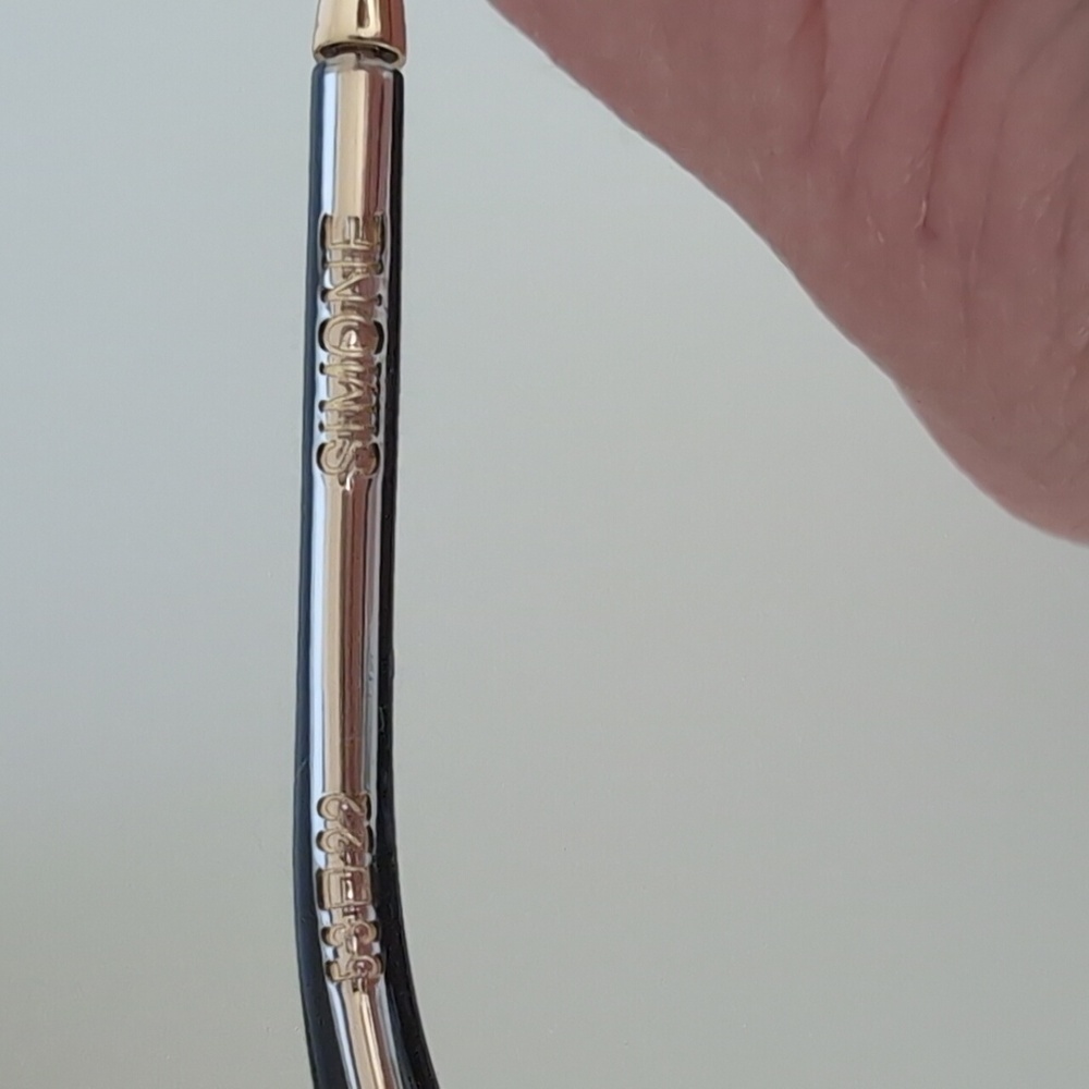 Krewe sunglasses Simone Oyster Black 24k Plated, Like New No Box - Picture 4 of 6